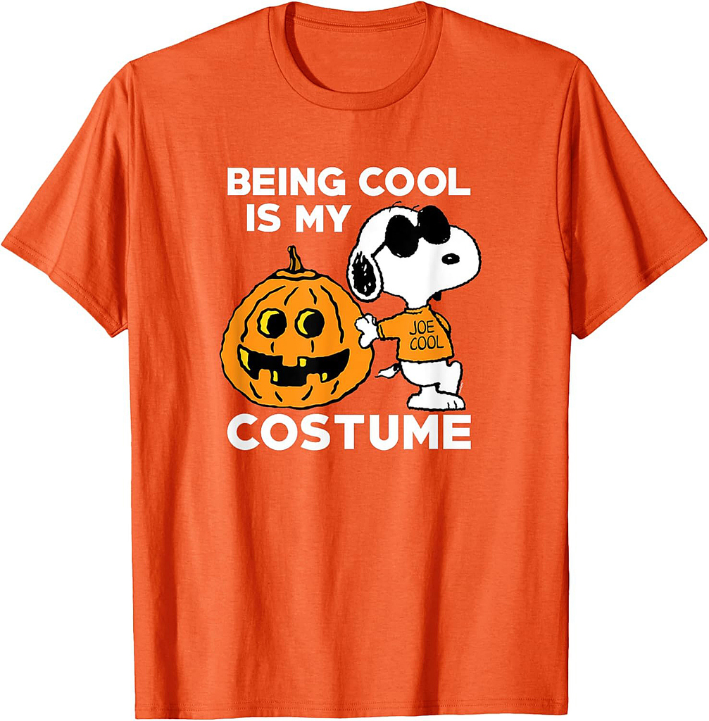 Peanuts Snoopy Cool Halloween Costume T-Shirt