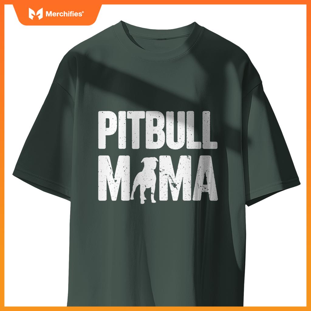 Pitbull Mama Dog Lover Breeder T-Shirt