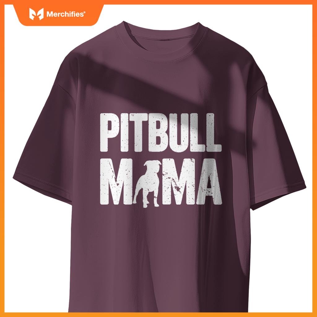 Pitbull Mama Dog Lover Breeder T-Shirt
