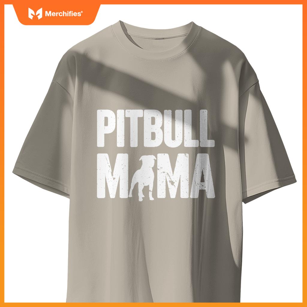 Pitbull Mama Dog Lover Breeder T-Shirt