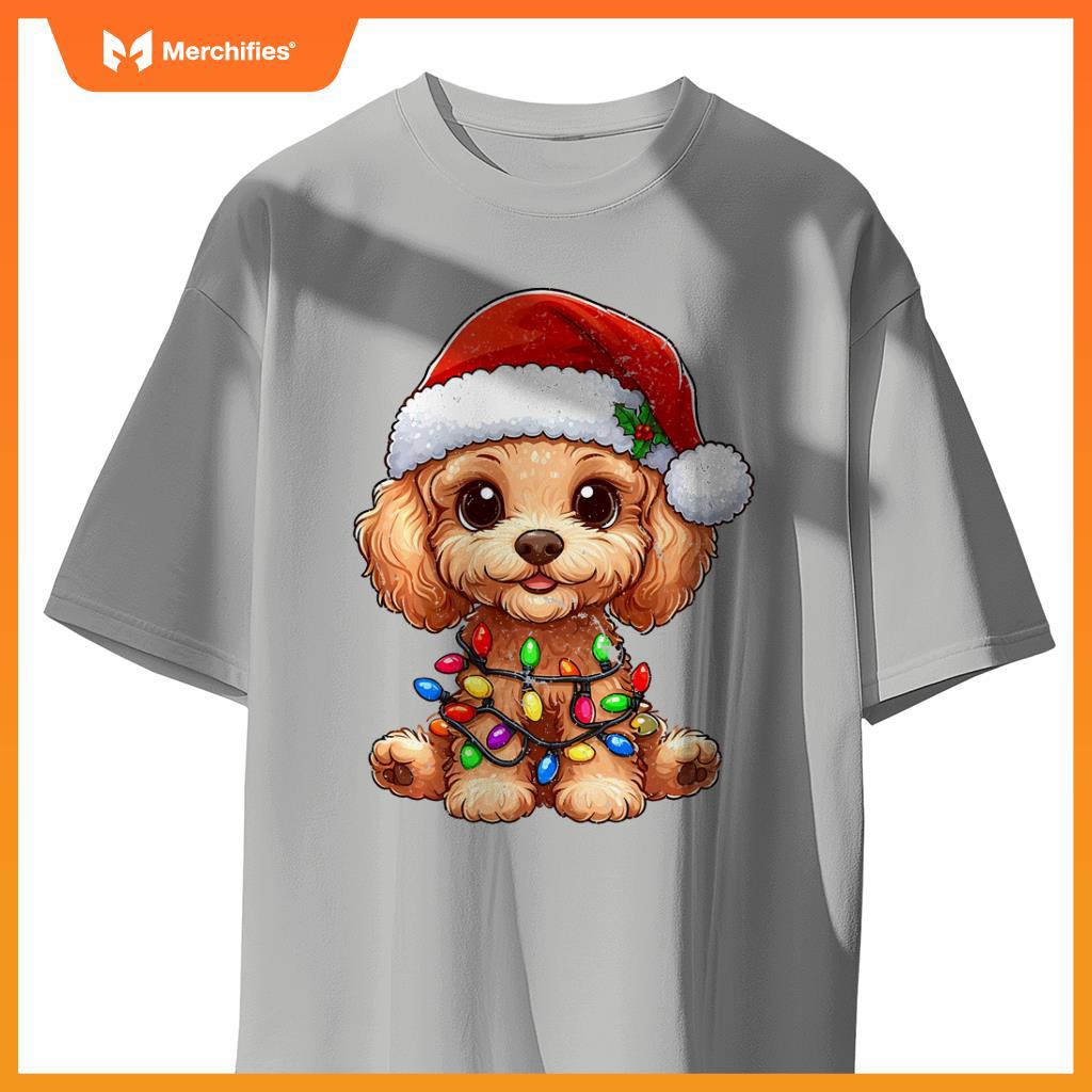 Poodle Dogs Tree Christmas Sweater Xmas Pet Animal Dog Gifts T-Shirt