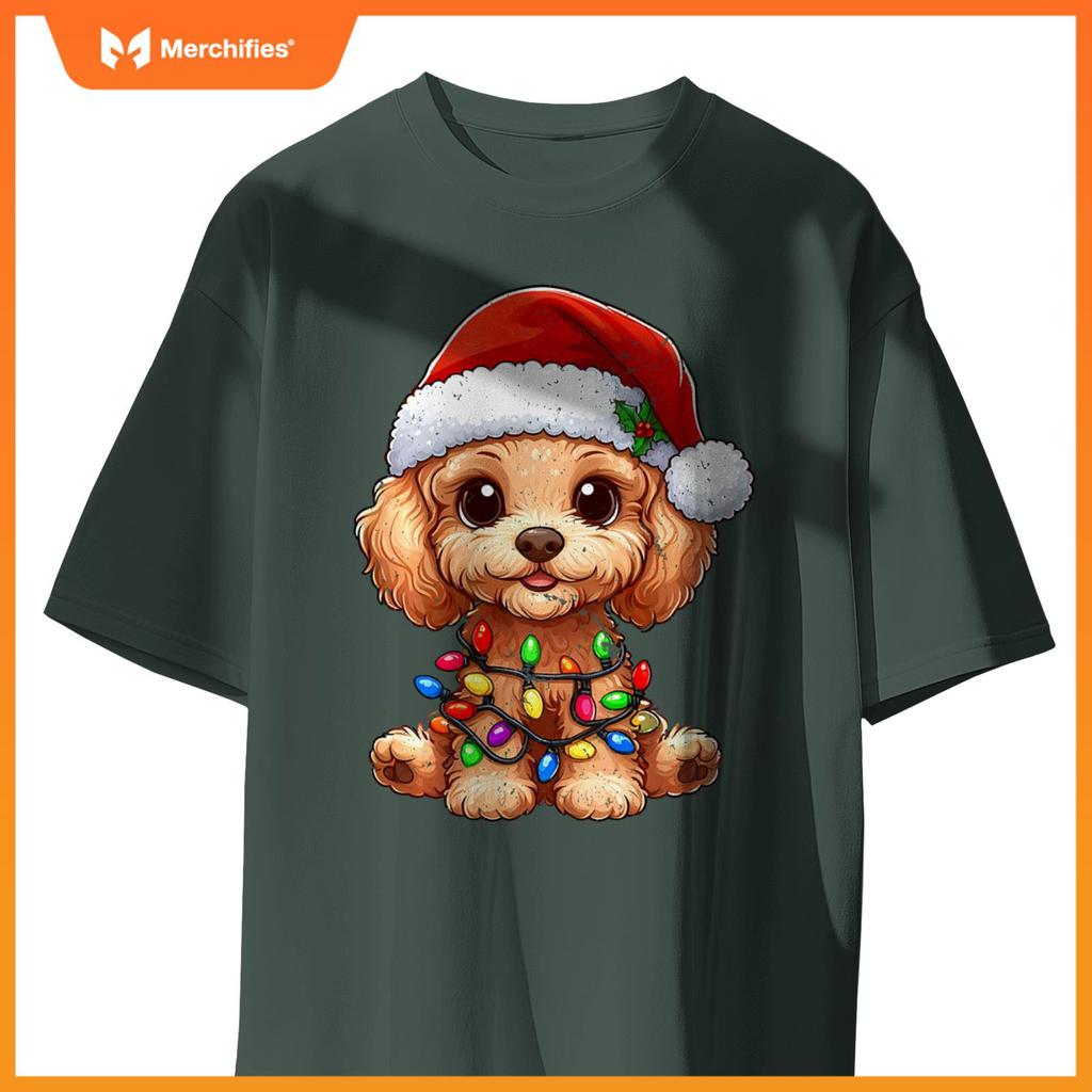 Poodle Dogs Tree Christmas Sweater Xmas Pet Animal Dog Gifts T-Shirt