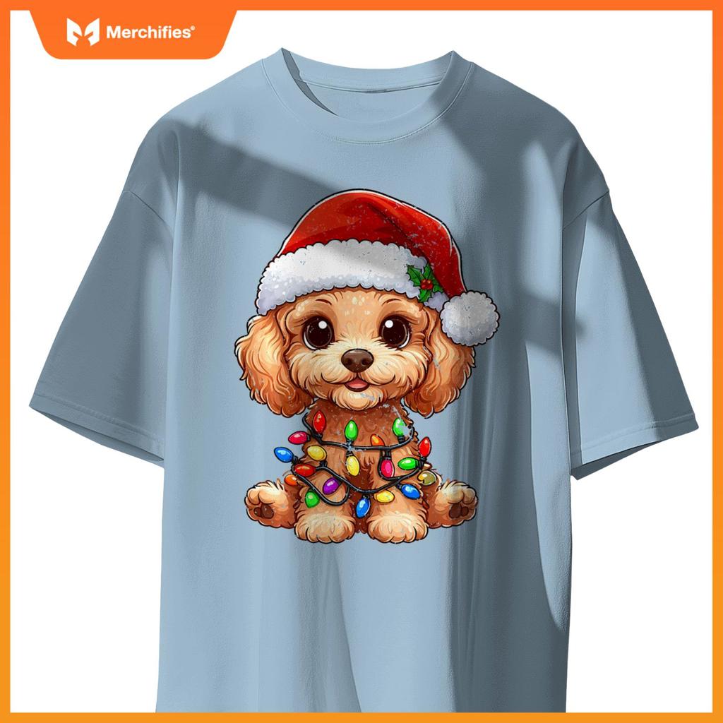 Poodle Dogs Tree Christmas Sweater Xmas Pet Animal Dog Gifts T-Shirt