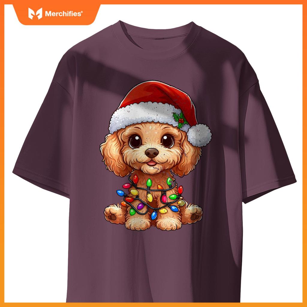 Poodle Dogs Tree Christmas Sweater Xmas Pet Animal Dog Gifts T-Shirt
