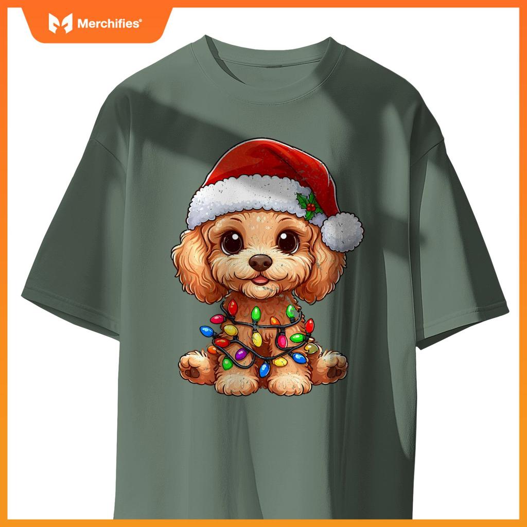 Poodle Dogs Tree Christmas Sweater Xmas Pet Animal Dog Gifts T-Shirt