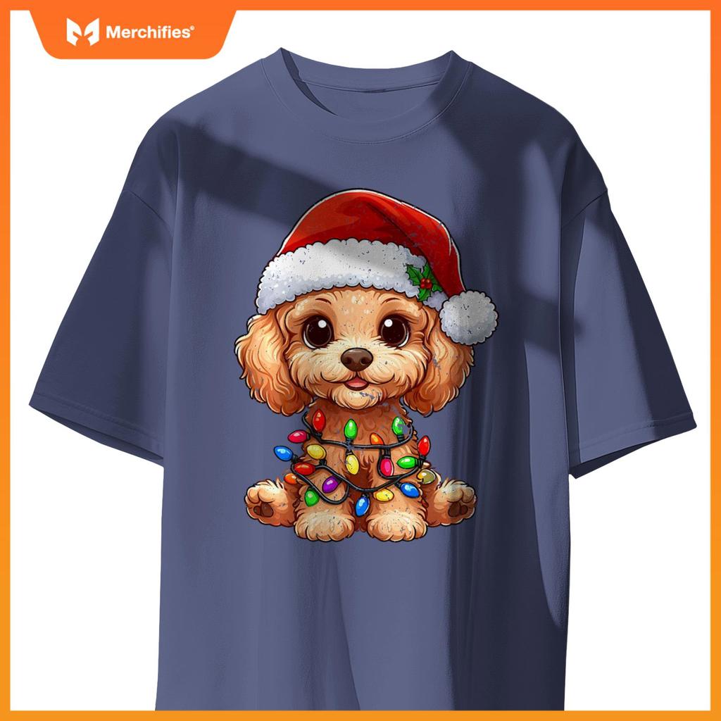 Poodle Dogs Tree Christmas Sweater Xmas Pet Animal Dog Gifts T-Shirt