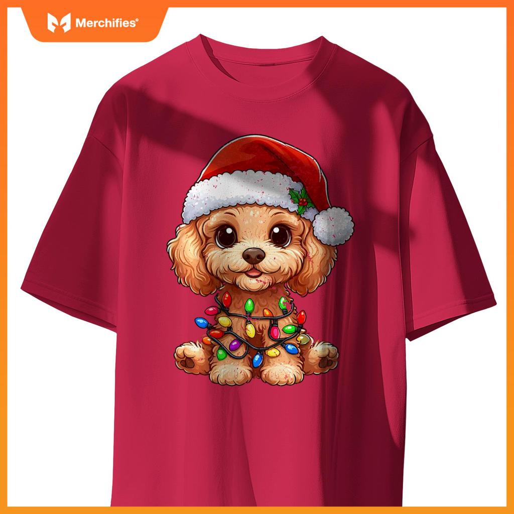 Poodle Dogs Tree Christmas Sweater Xmas Pet Animal Dog Gifts T-Shirt