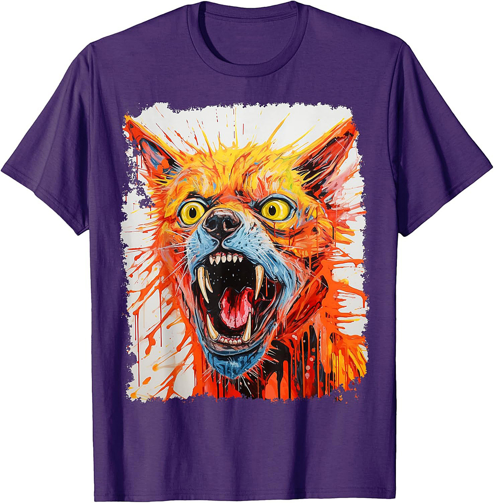Pop Art Horror Orange Ginger Cat Halloween T-Shirt