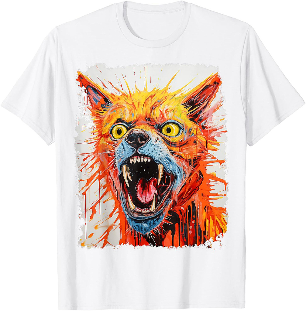Pop Art Horror Orange Ginger Cat Halloween T-Shirt