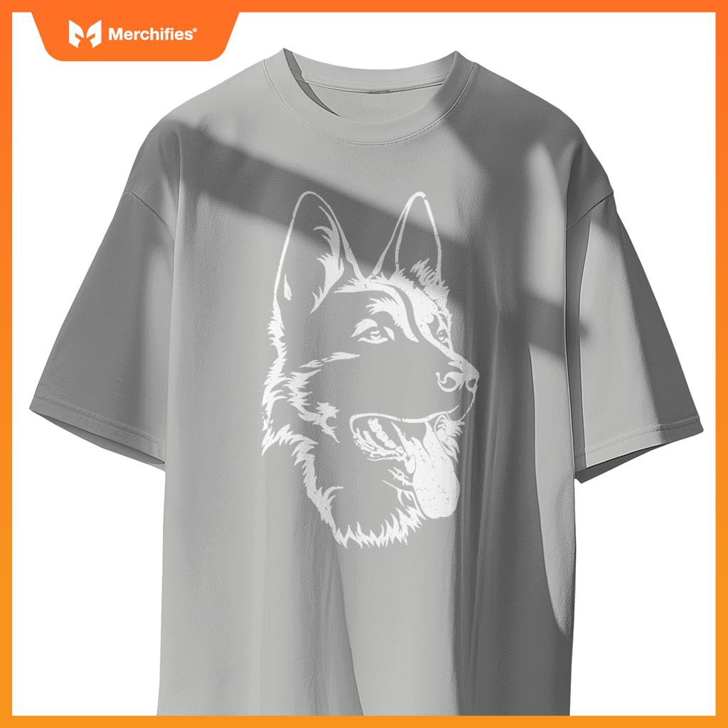 Portrait Of German Shepherd For Dog Owners Pullover T-Shirt