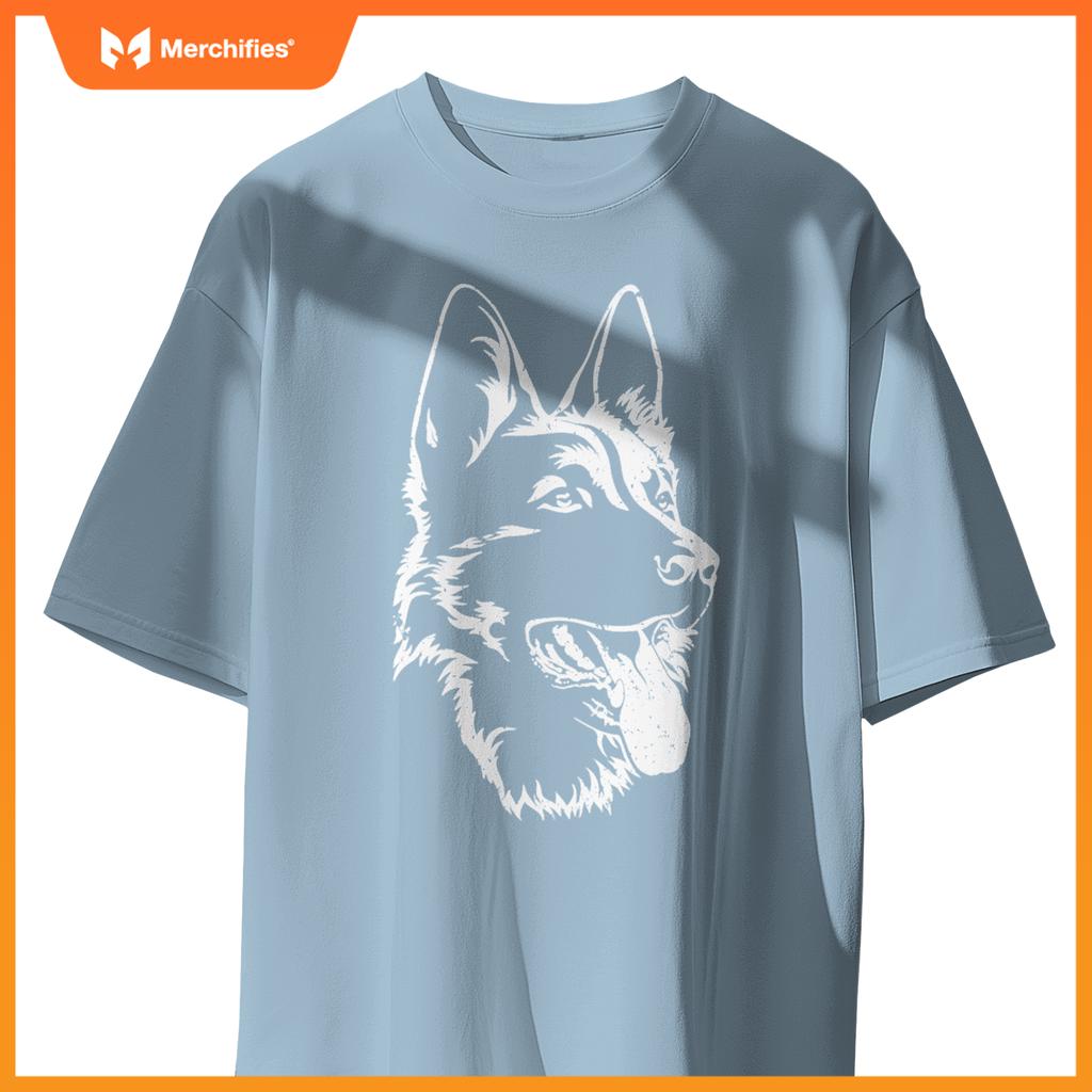 Portrait Of German Shepherd For Dog Owners Pullover T-Shirt