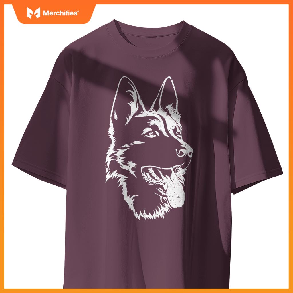 Portrait Of German Shepherd For Dog Owners Pullover T-Shirt