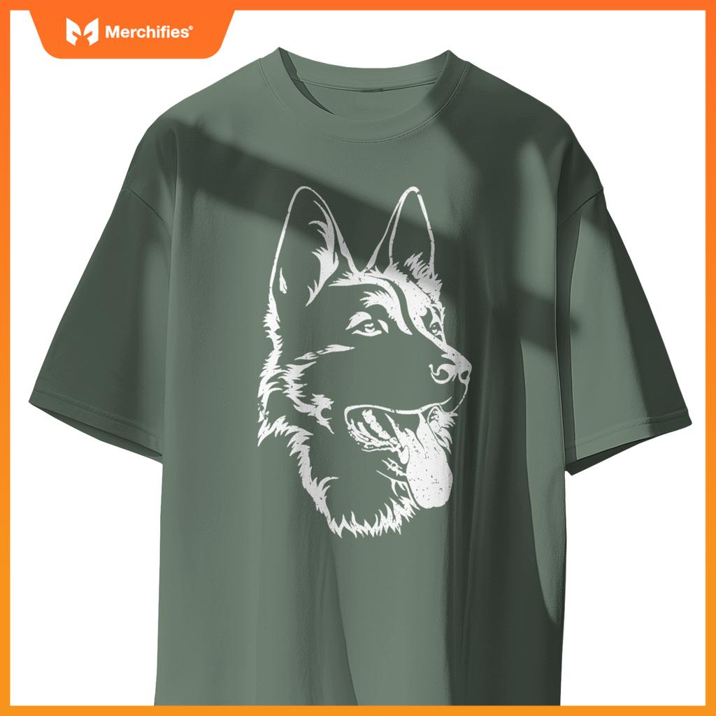 Portrait Of German Shepherd For Dog Owners Pullover T-Shirt
