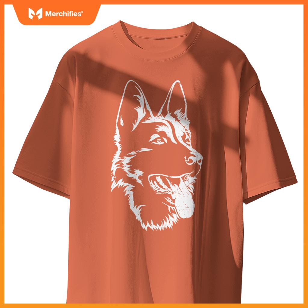 Portrait Of German Shepherd For Dog Owners Pullover T-Shirt