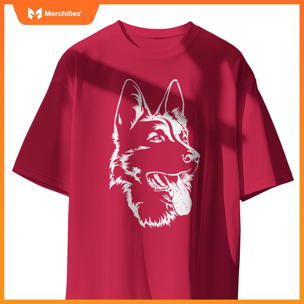 Portrait Of German Shepherd For Dog Owners Pullover T-Shirt