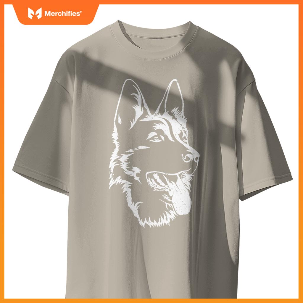 Portrait Of German Shepherd For Dog Owners Pullover T-Shirt