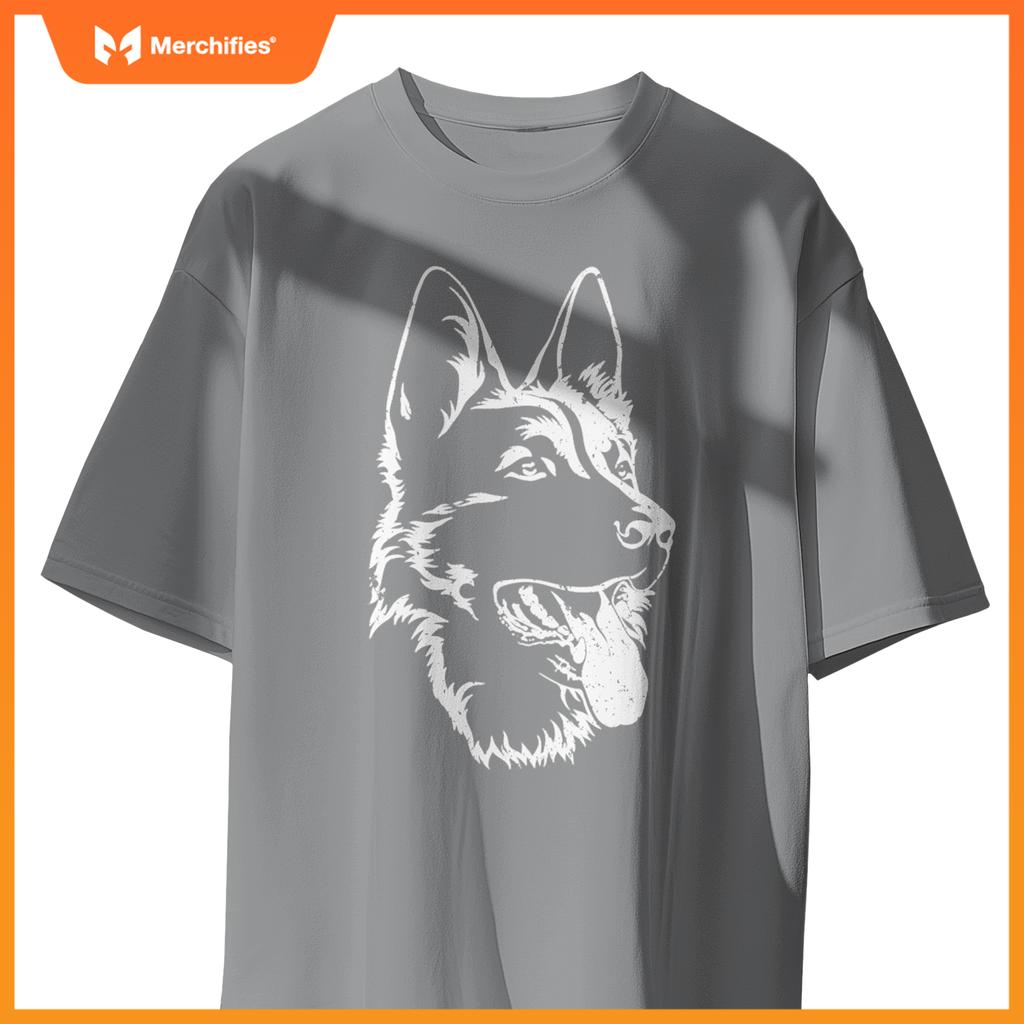 Portrait Of German Shepherd For Dog Owners Pullover T-Shirt