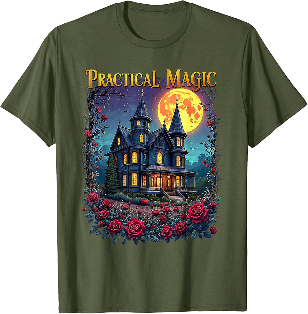 Practical Magic Witchy Halloween Love Vintage Witch Magic T-Shirt