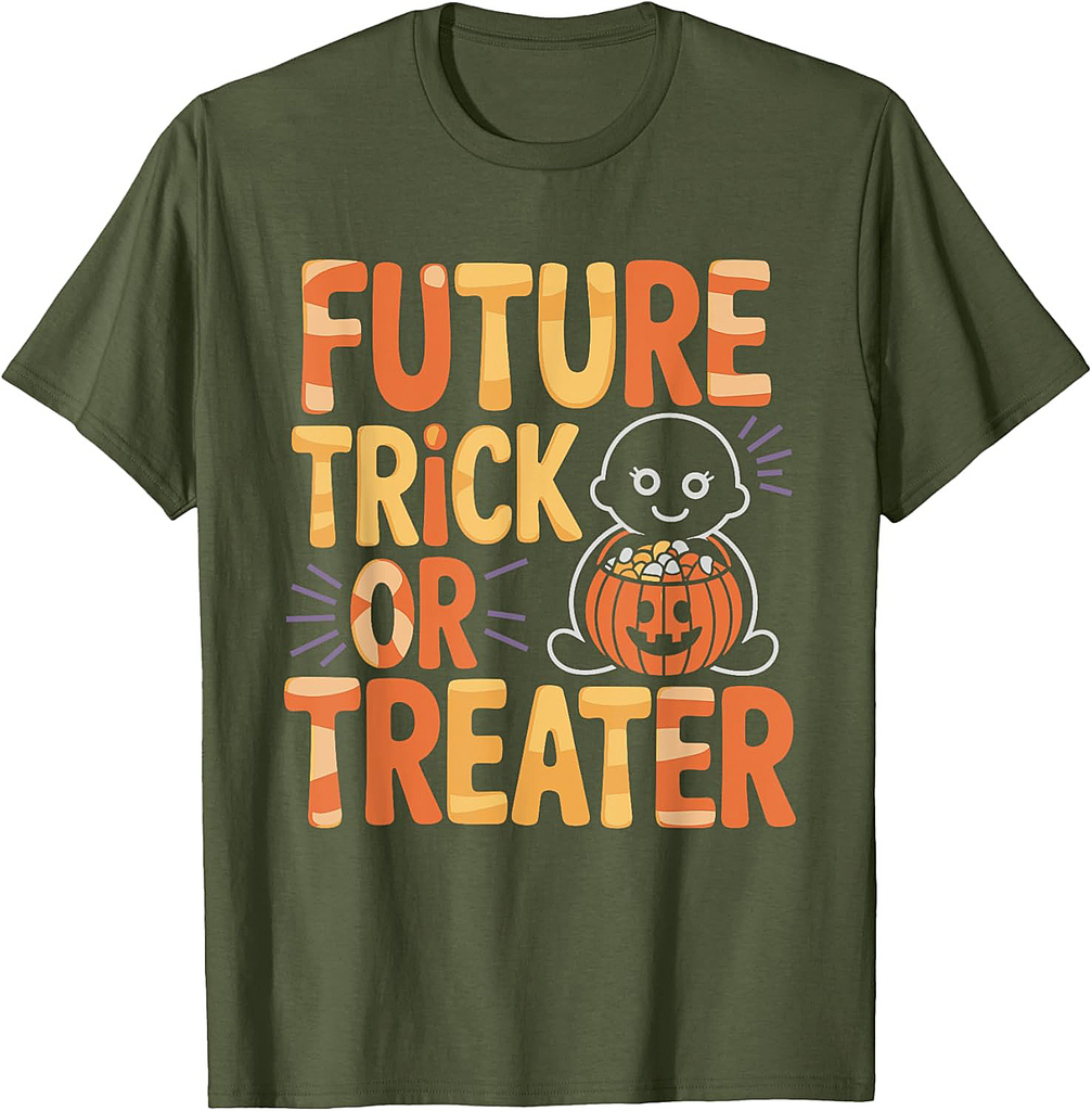 Pregnant Halloween Bump Costume Spooky Mama Baby Boo Vibes T-Shirt