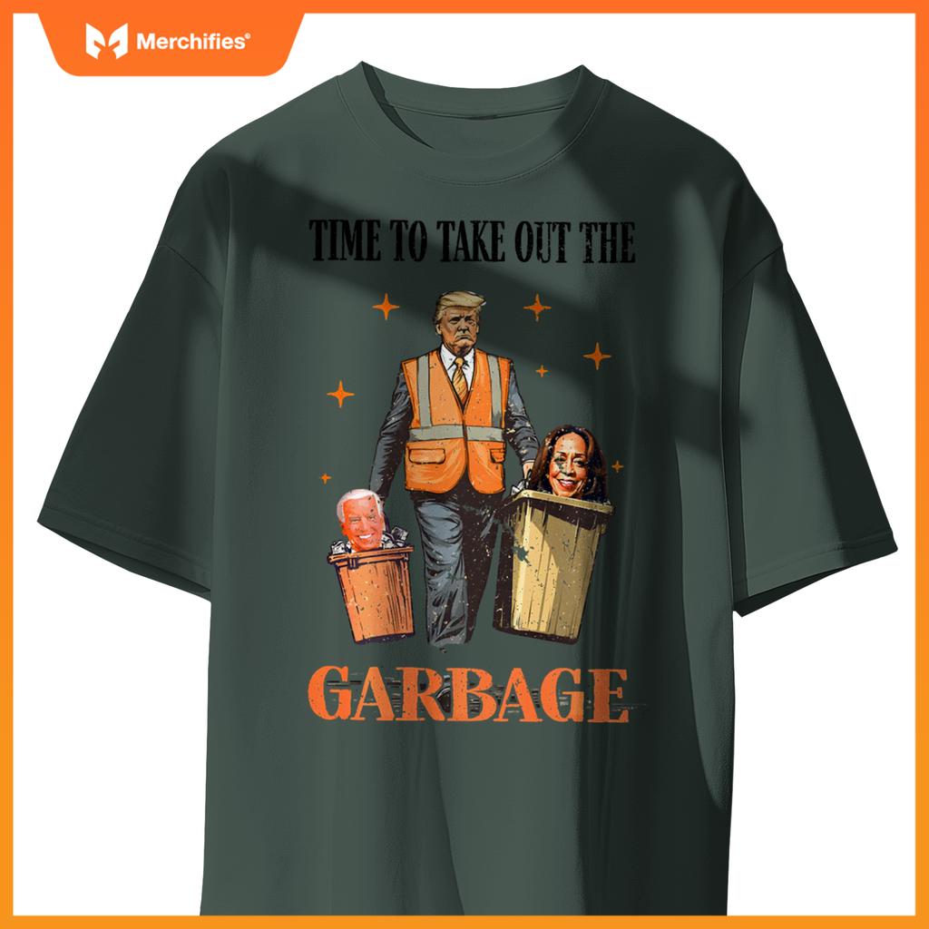 President 47 Winner Kamala Election Garbage Truck Trash 2024 T-Shirt
