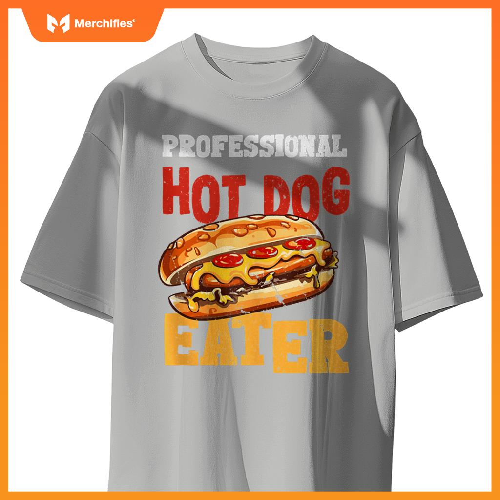Professtional Hot Dog Eater Funny Hot Dog T-Shirt