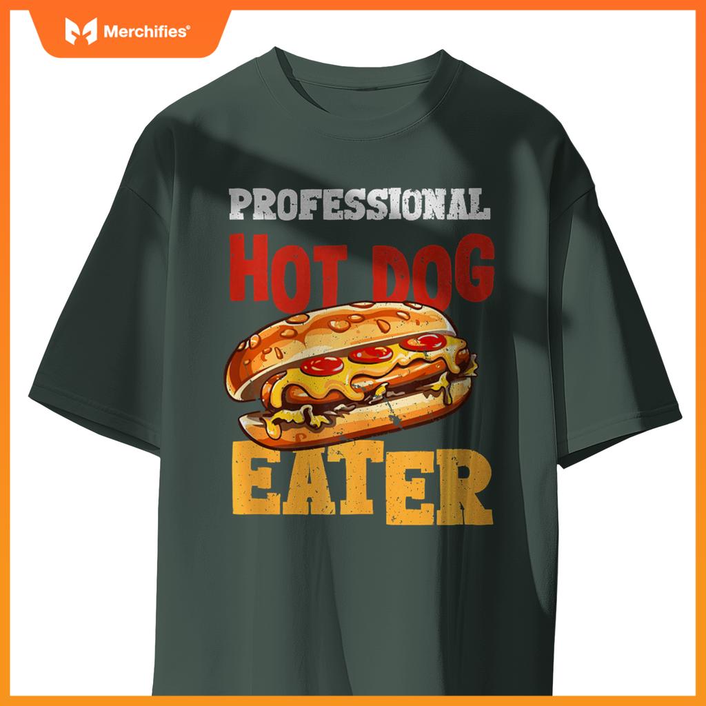 Professtional Hot Dog Eater Funny Hot Dog T-Shirt