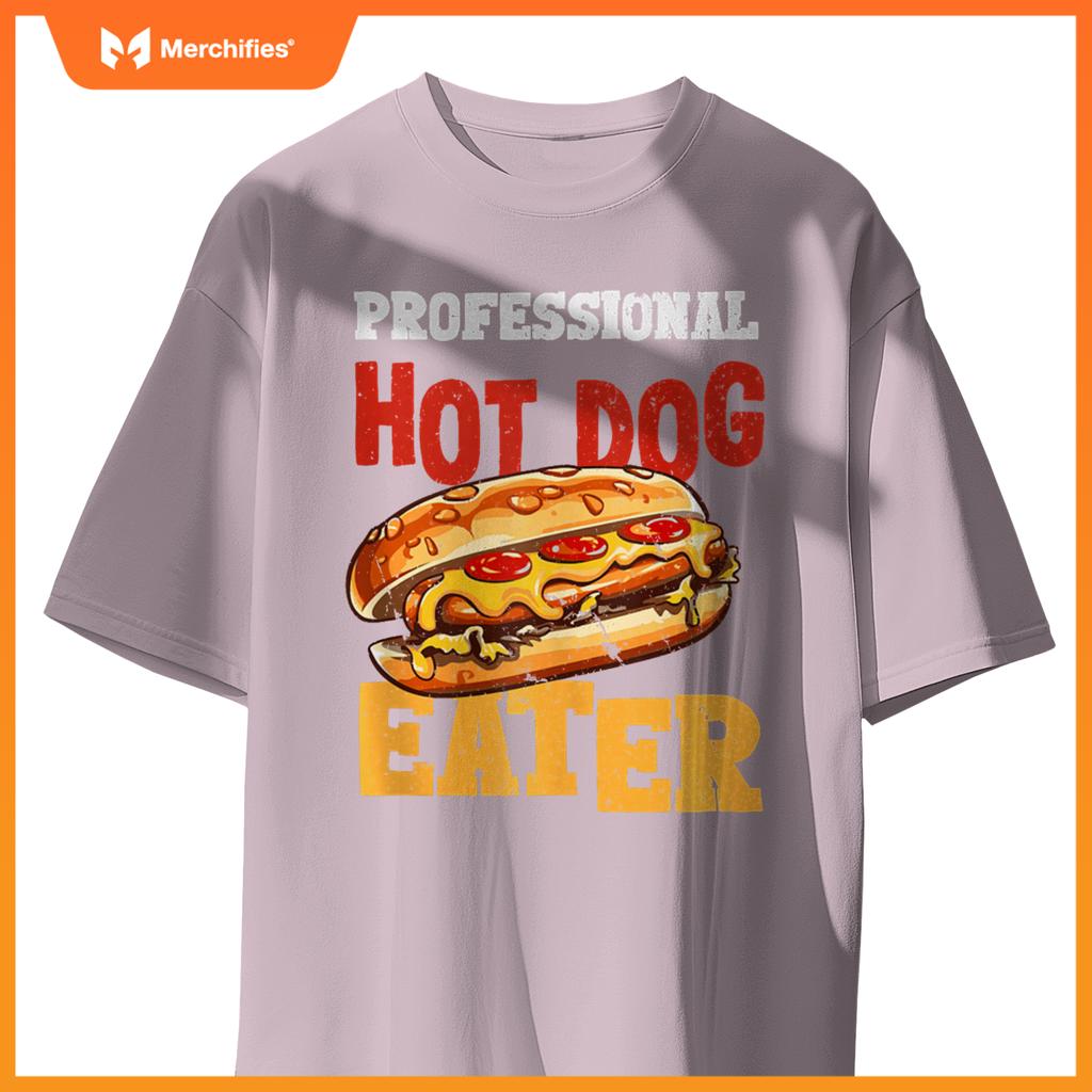 Professtional Hot Dog Eater Funny Hot Dog T-Shirt