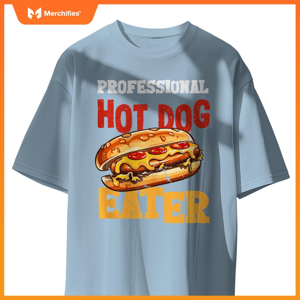 Professtional Hot Dog Eater Funny Hot Dog T-Shirt