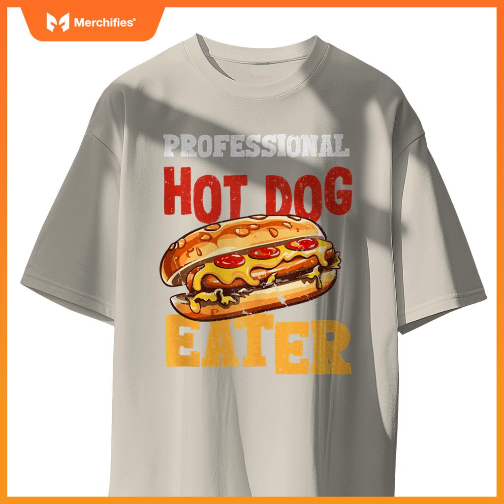 Professtional Hot Dog Eater Funny Hot Dog T-Shirt