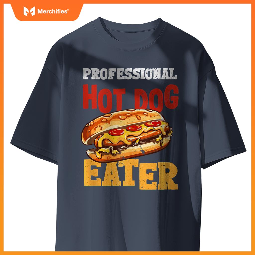 Professtional Hot Dog Eater Funny Hot Dog T-Shirt