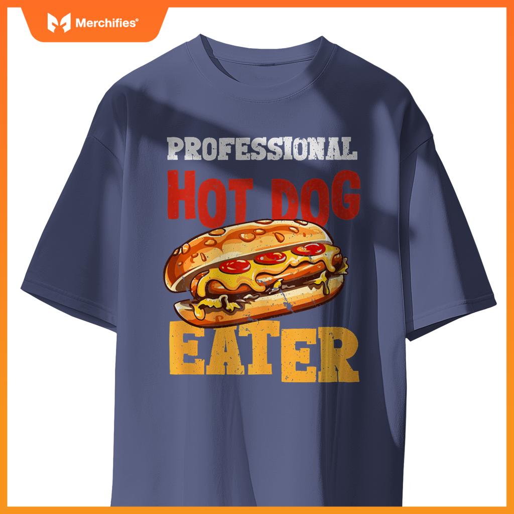 Professtional Hot Dog Eater Funny Hot Dog T-Shirt