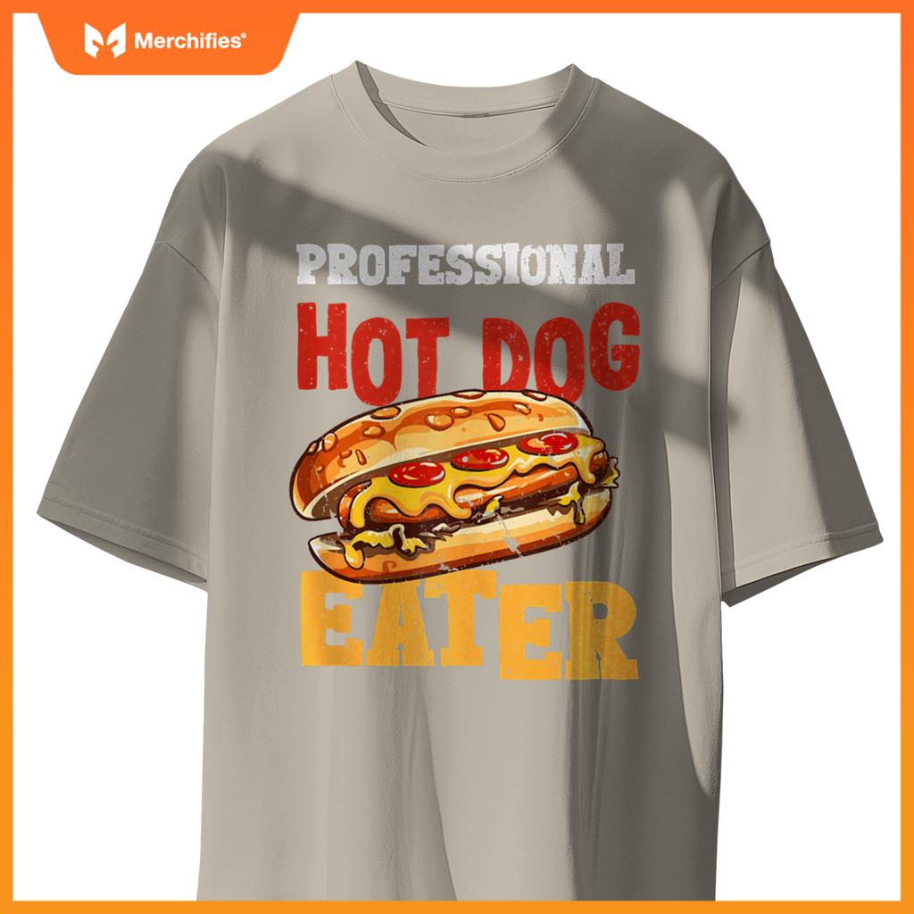 Professtional Hot Dog Eater Funny Hot Dog T-Shirt