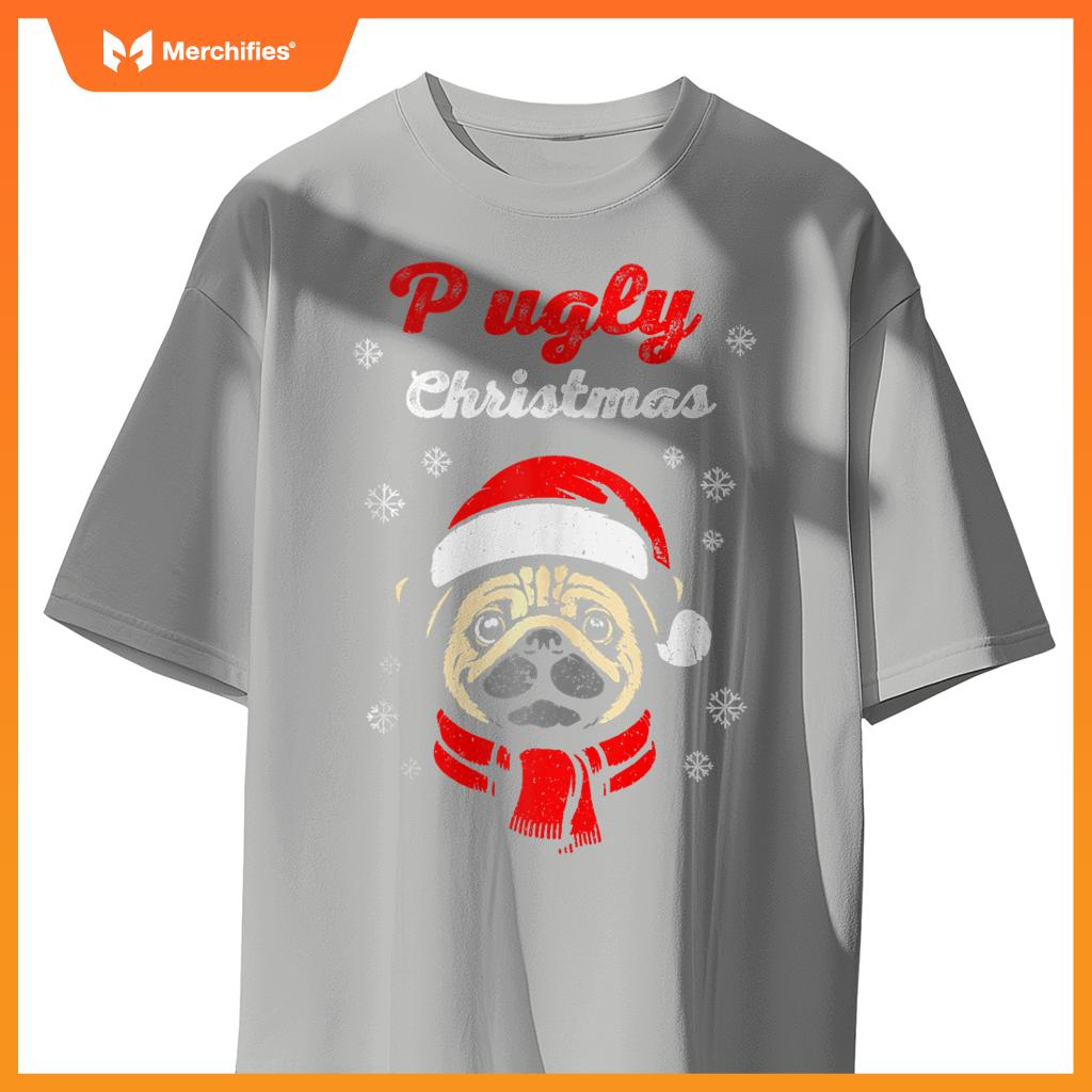 Pugly Christmas Pug Ugly Christmas Sweater T-Shirt