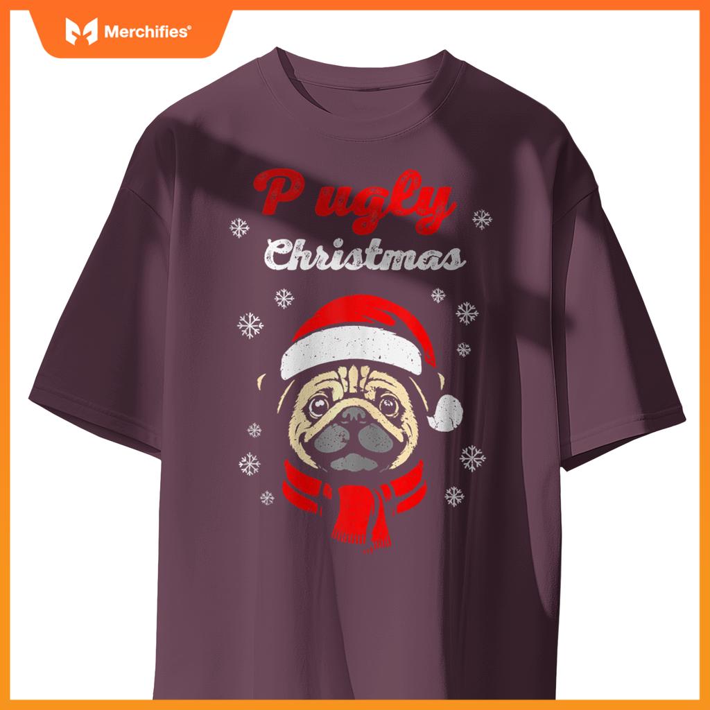 Pugly Christmas Pug Ugly Christmas Sweater T-Shirt