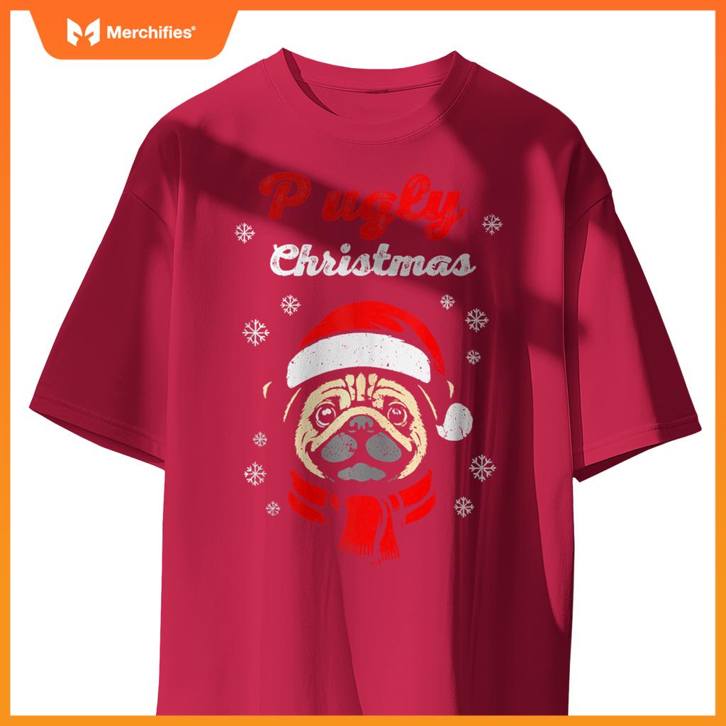 Pugly Christmas Pug Ugly Christmas Sweater T-Shirt
