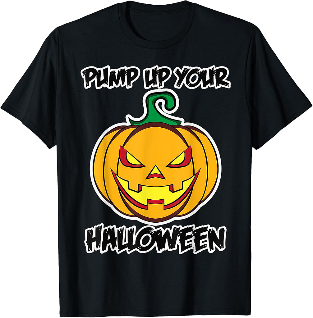 Pump up your Halloween for Men and Women - Pumpkin T-Shirt