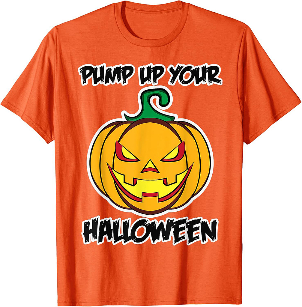 Pump up your Halloween for Men and Women - Pumpkin T-Shirt