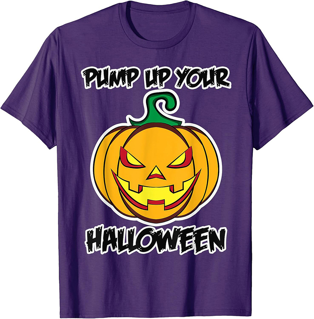Pump up your Halloween for Men and Women - Pumpkin T-Shirt