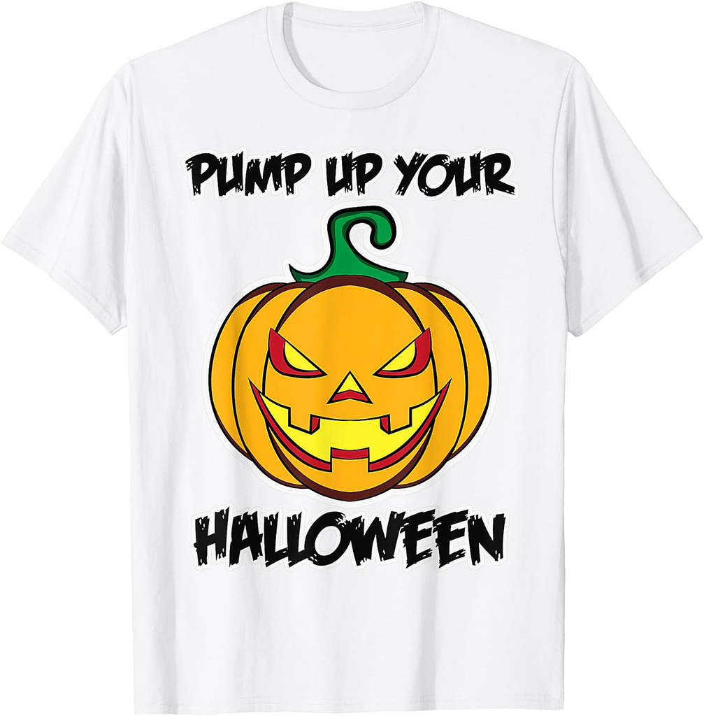 Pump up your Halloween for Men and Women - Pumpkin T-Shirt