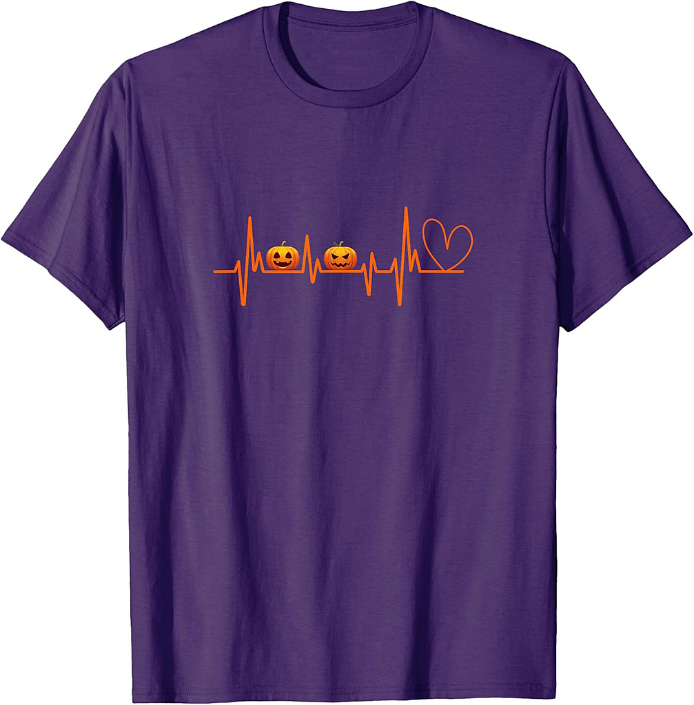 Pumpkin Heartbeat Halloween T-Shirt