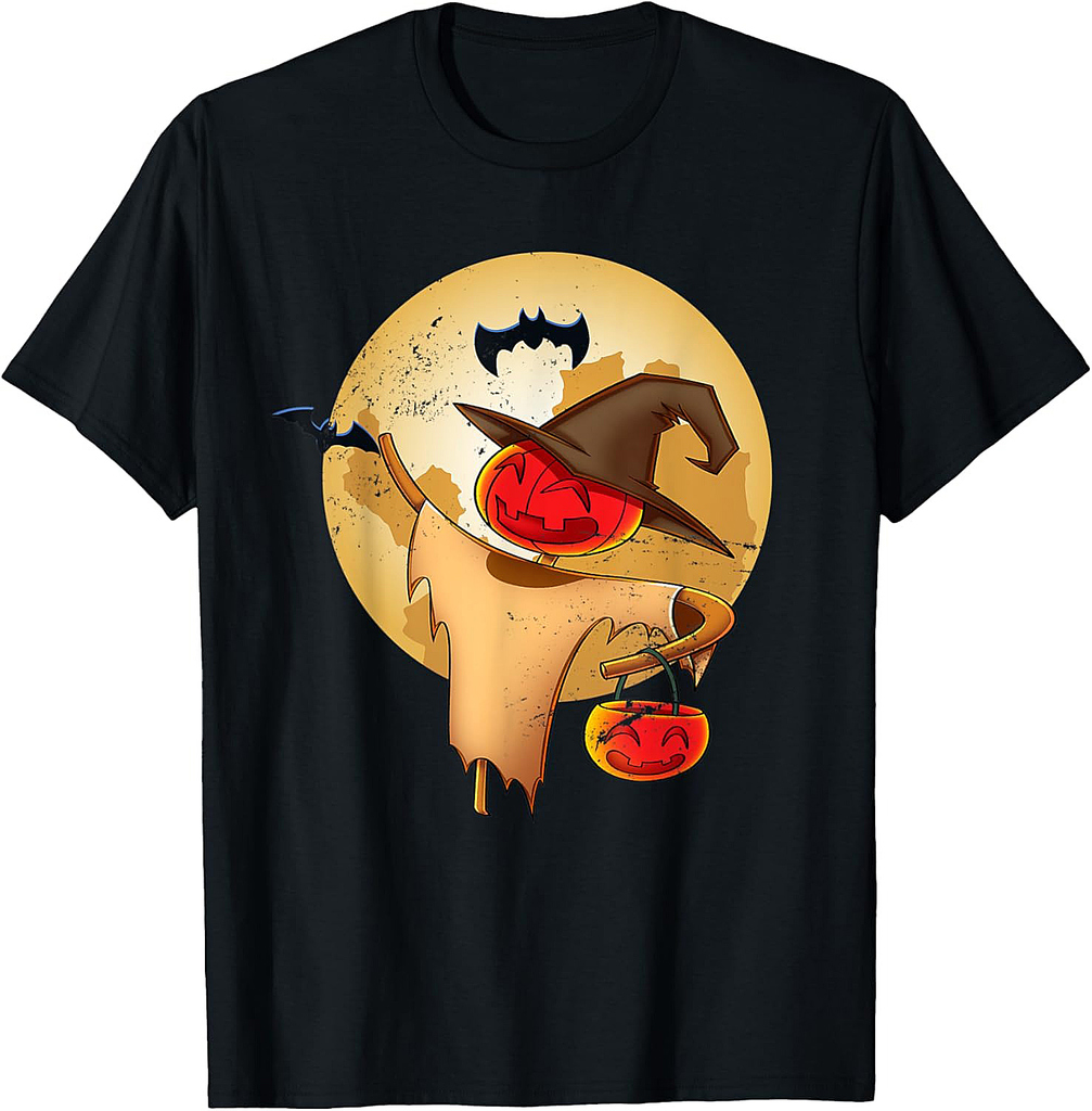 Pumpkin Jack O Lantern Funny Scarecrow Gift Halloween T-Shirt