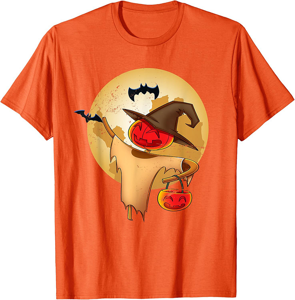 Pumpkin Jack O Lantern Funny Scarecrow Gift Halloween T-Shirt