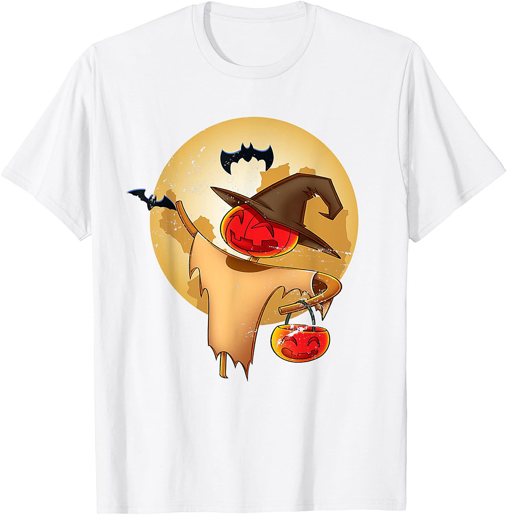 Pumpkin Jack O Lantern Funny Scarecrow Gift Halloween T-Shirt