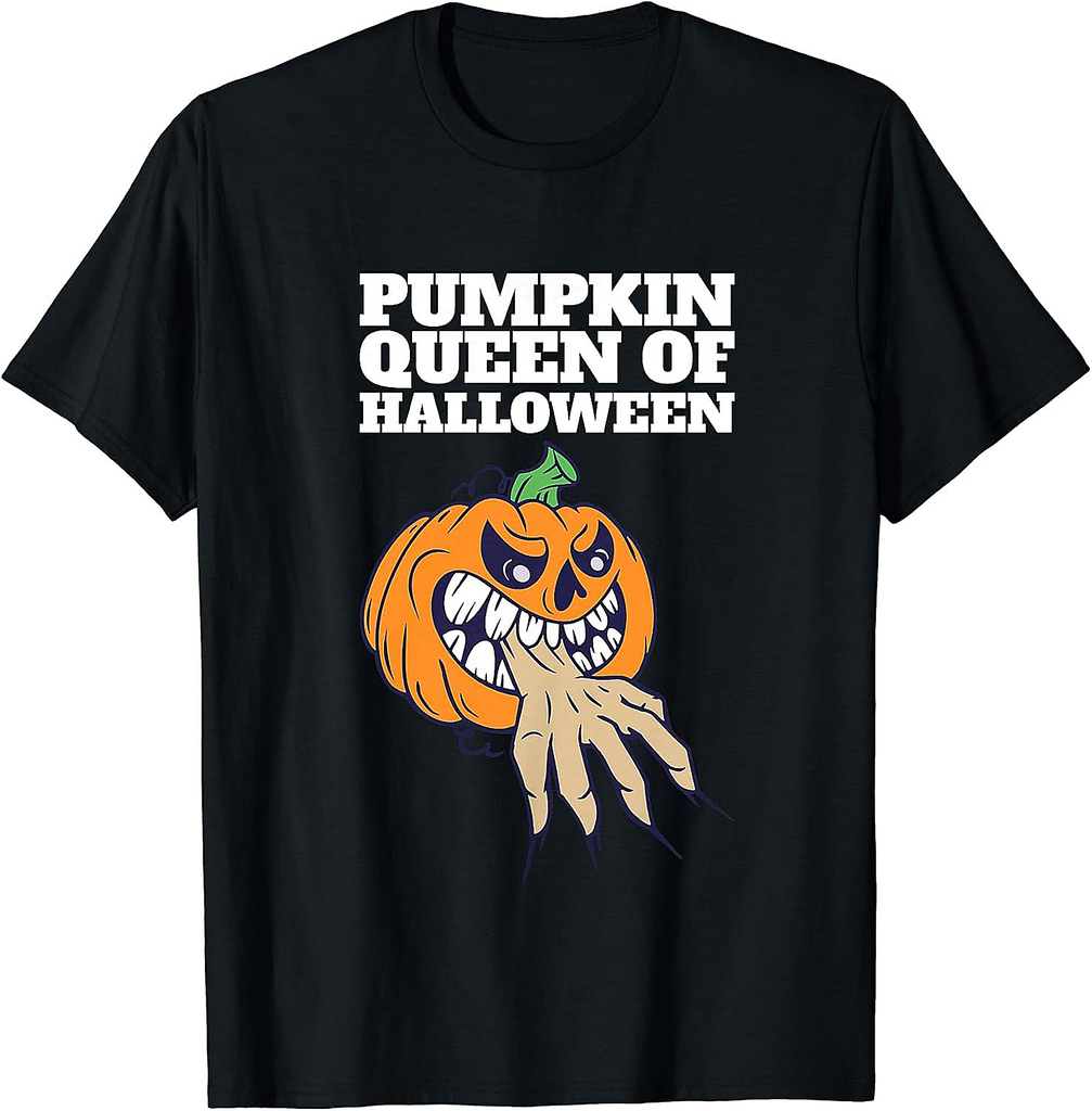 Pumpkin Queen of Halloween Design T-Shirt