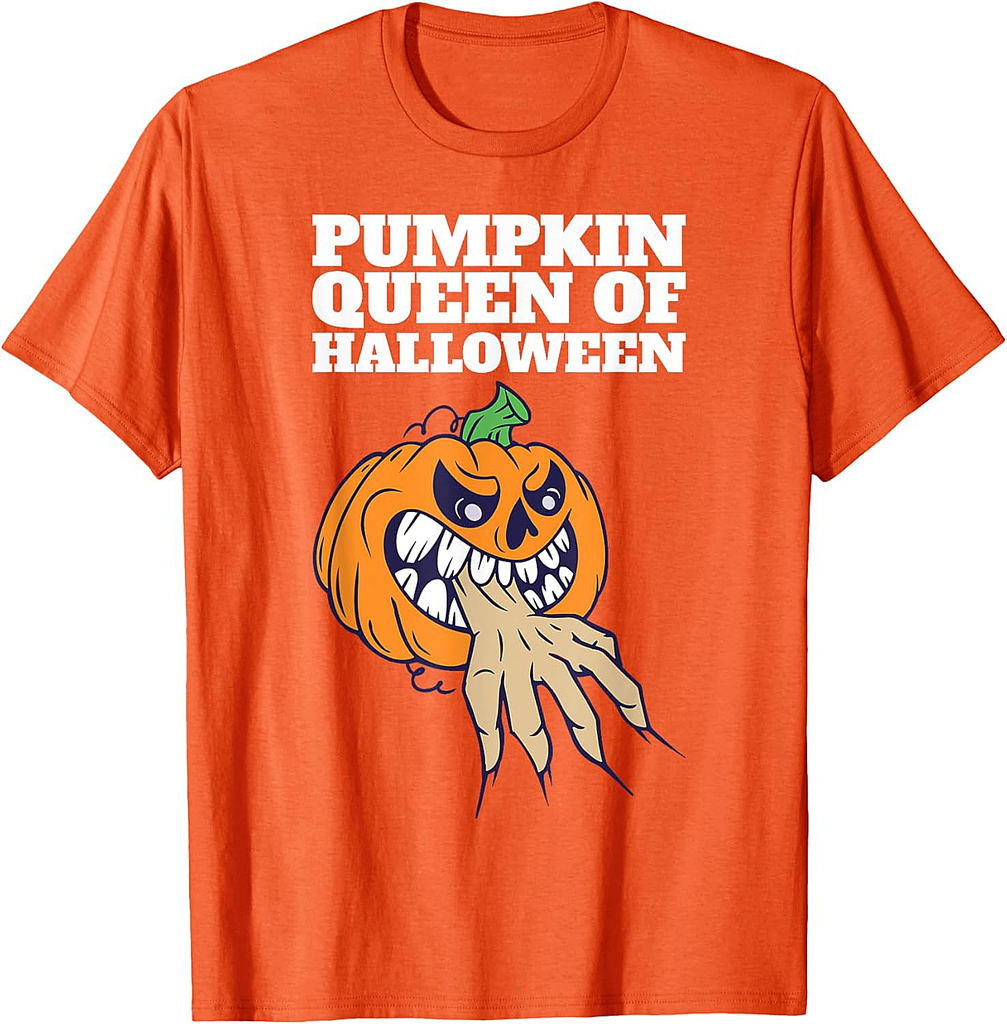 Pumpkin Queen of Halloween Design T-Shirt