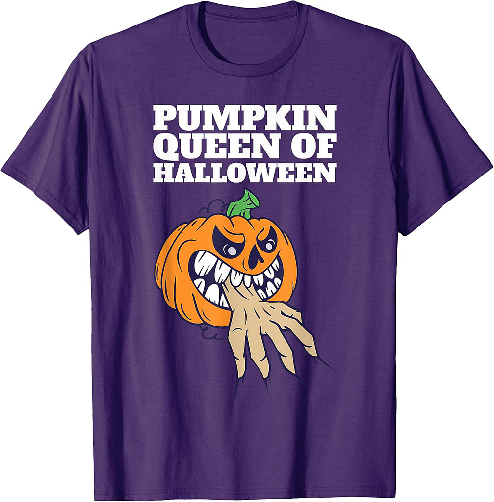 Pumpkin Queen of Halloween Design T-Shirt