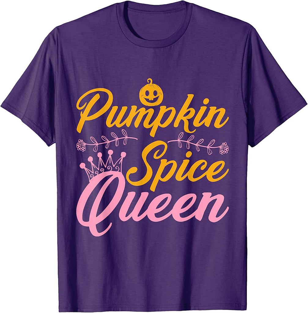 Pumpkin Spice Queen Halloween T-Shirt