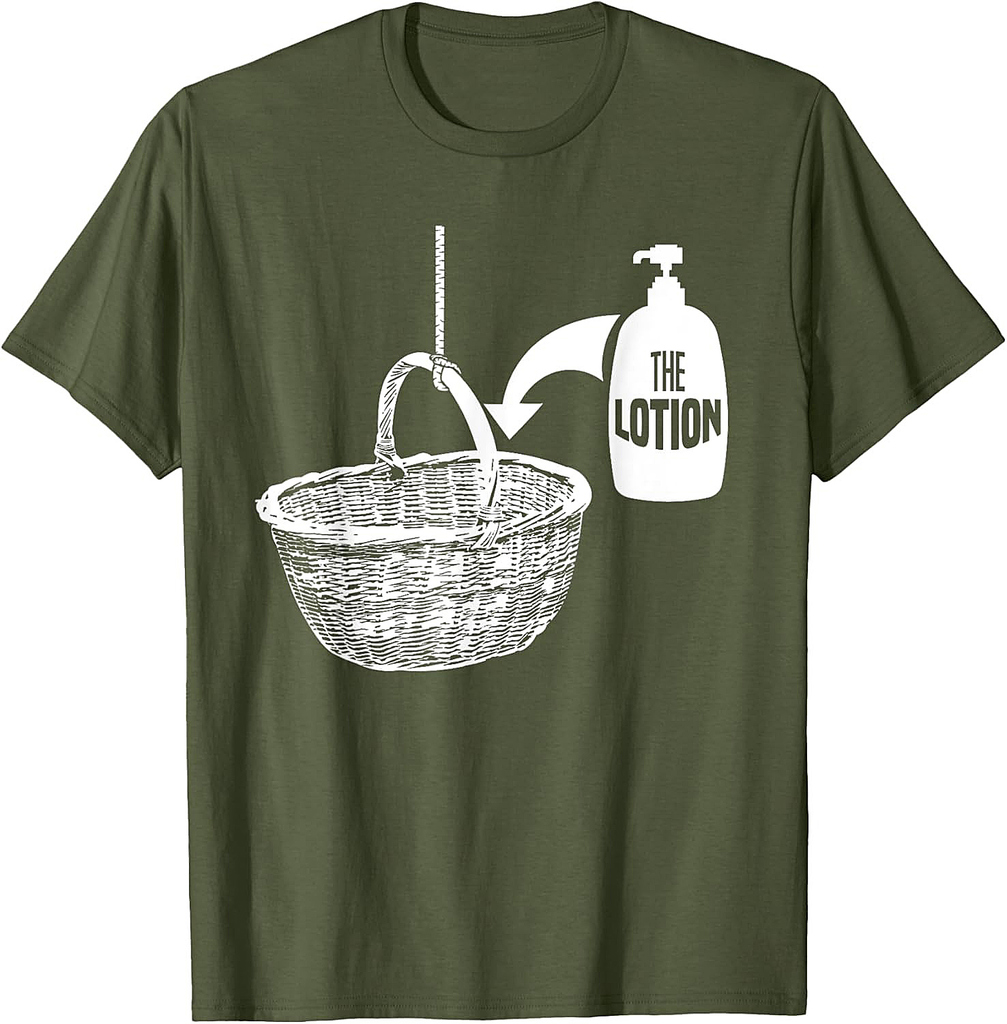 Put the Lotion in the Basket Creepy Halloween Torture T-Shirt