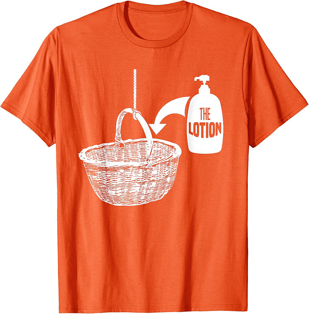 Put the Lotion in the Basket Creepy Halloween Torture T-Shirt
