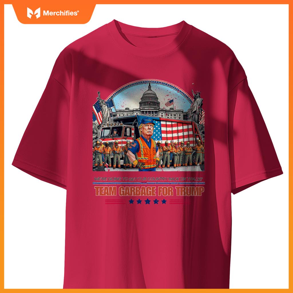 Garbage for trump team grabge vote trump funny Garbage Truck T-Shirt